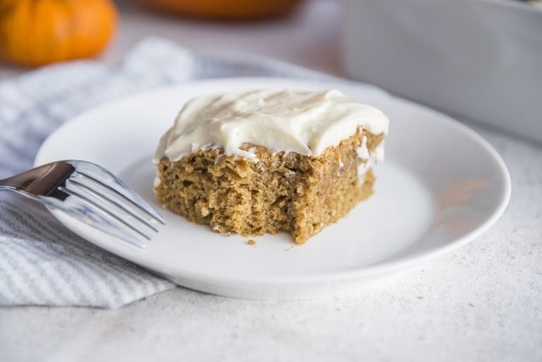 Pumpkin Cake (With Delicious Cream Cheese Frosting!)