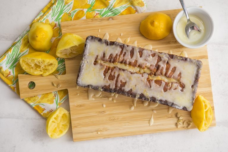 Lemon Greek Yogurt Poppy Seed Pound Cake