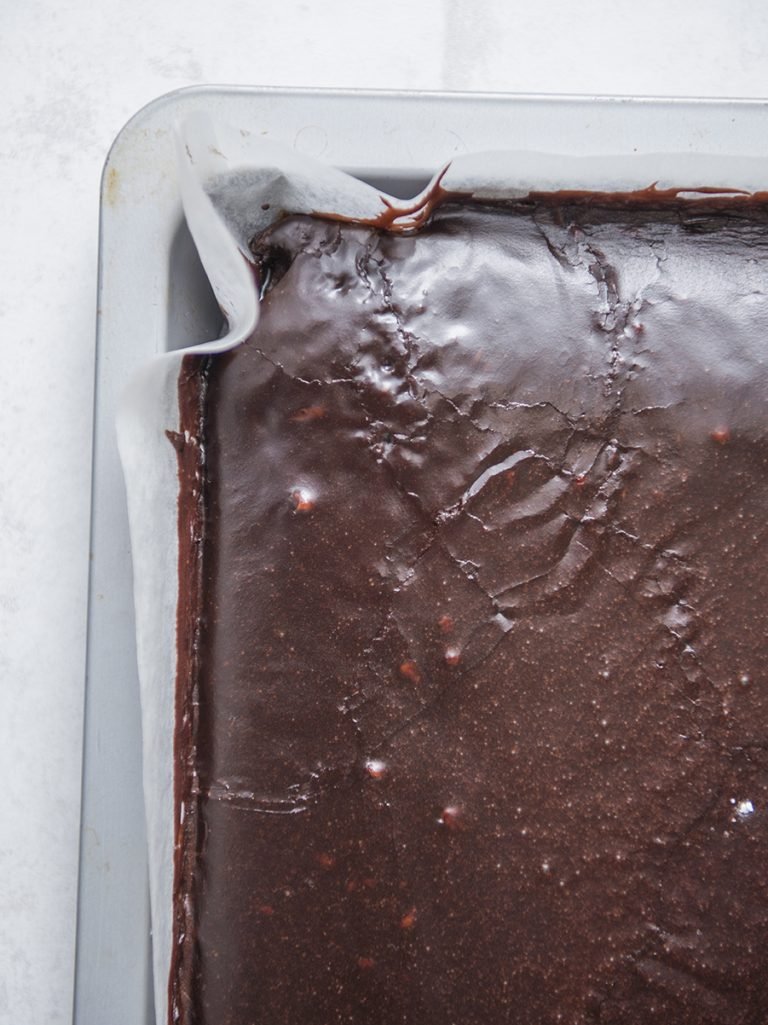 Four “D’s” Chocolate Sheet Cake- divine, decadent, dark, delicious.