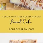 Lemon poppy seed Greek yogurt Cake. Perfectly moist with just the right amount of sweet and tart.