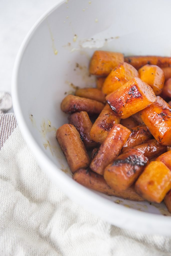 Honey Dill Roasted Carrots