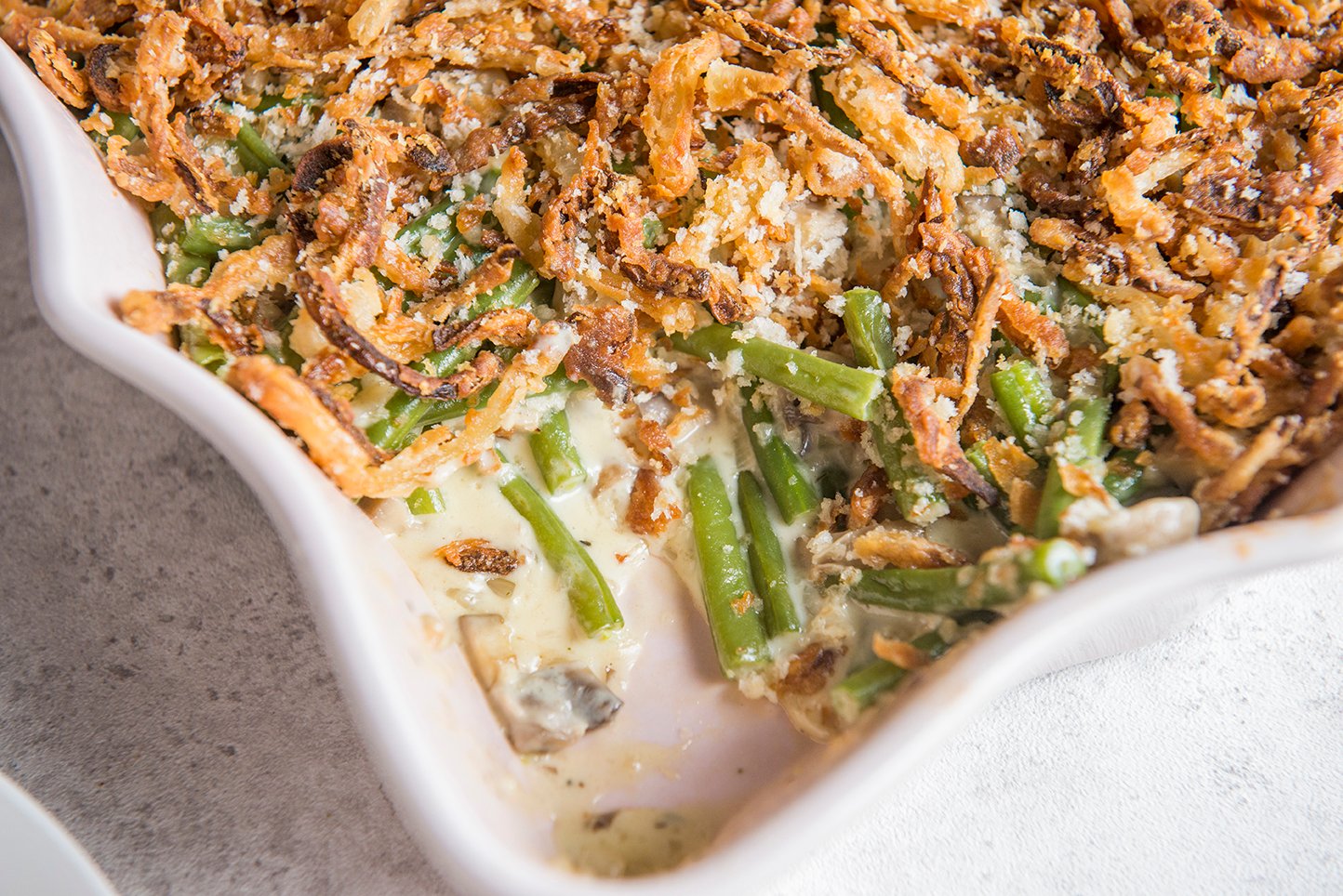 green bean casserole from scratch without mushrooms