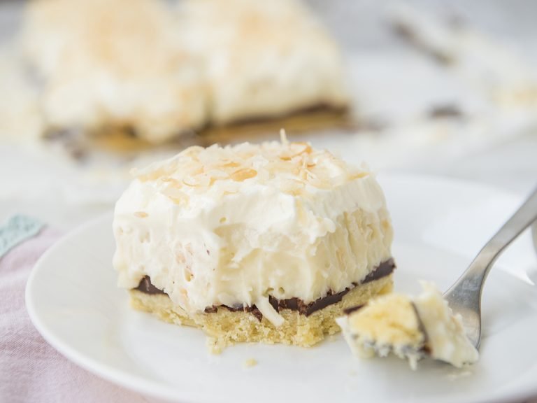 Black Bottom Coconut Cream Pie Bars