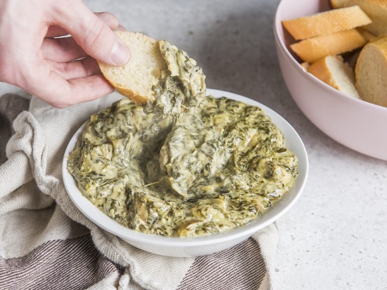 Spinach Artichoke Dip (Slow cooker and oven directions!)