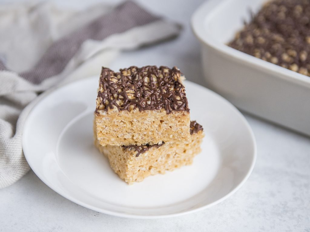 Bnp Rice Browned Butter & Peanut Butter Rice Krispie Treats | A Cup Of Cream