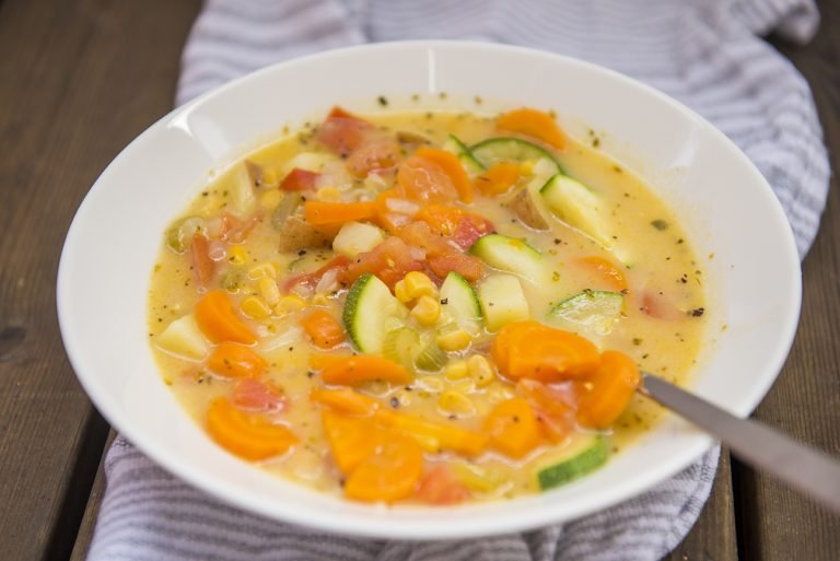 Garden Vegetable Chowder (vegan, gluten free)