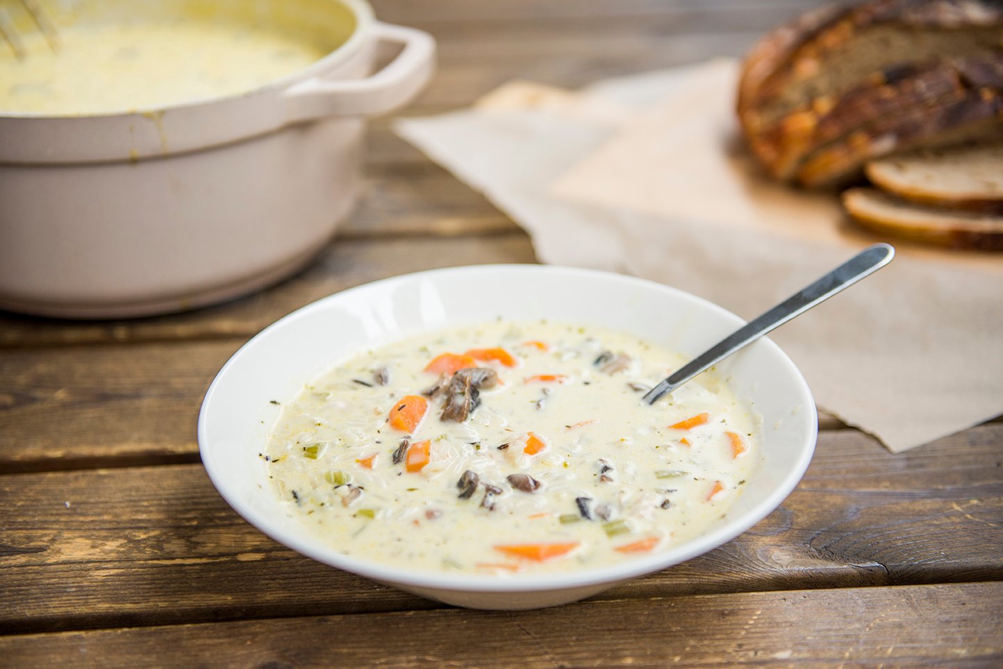 Vegetable & Wild Rice Soup - A Cup Of Cream