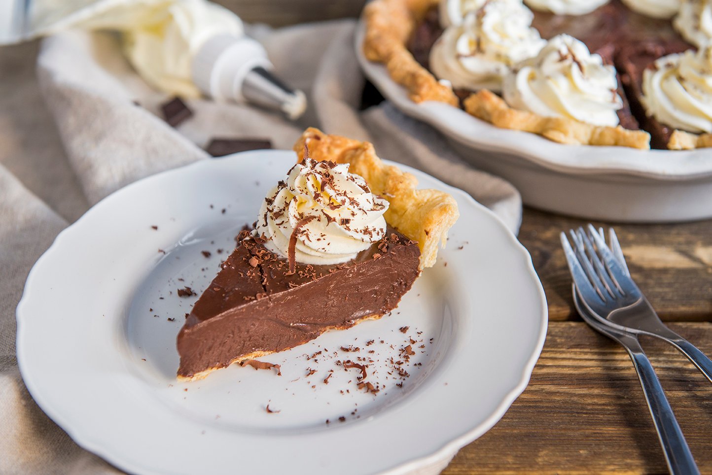 Dark Chocolate Cream Pie