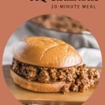 Ground Beef BBQ Sandwiches (20 minute meal)