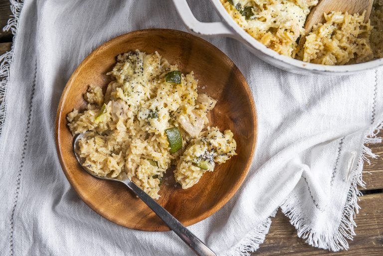 1-Pot Rice and Orzo with zucchini (like a homemade Rice A Roni)