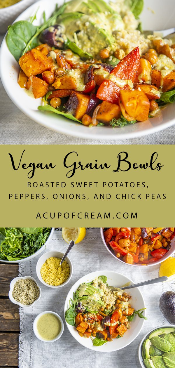 Vegan Veggie Grain Bowl A Cup Of Cream Salad