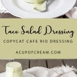 Taco Salad Dressing (Copycat Cafe Rio dressing)