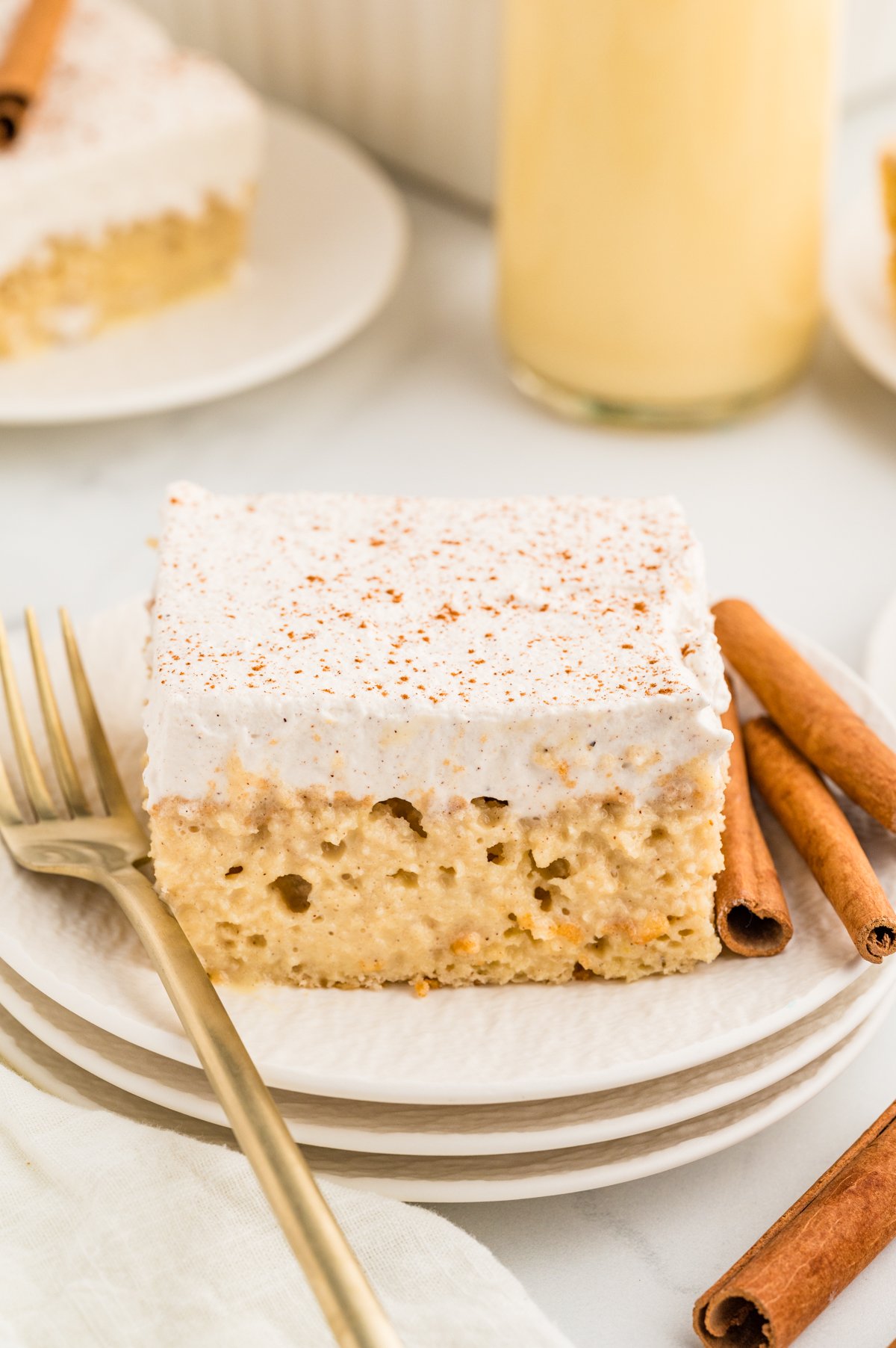 Eggnog Tres Leches Cake