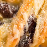 Chocolate Orange Puff Pastry close up